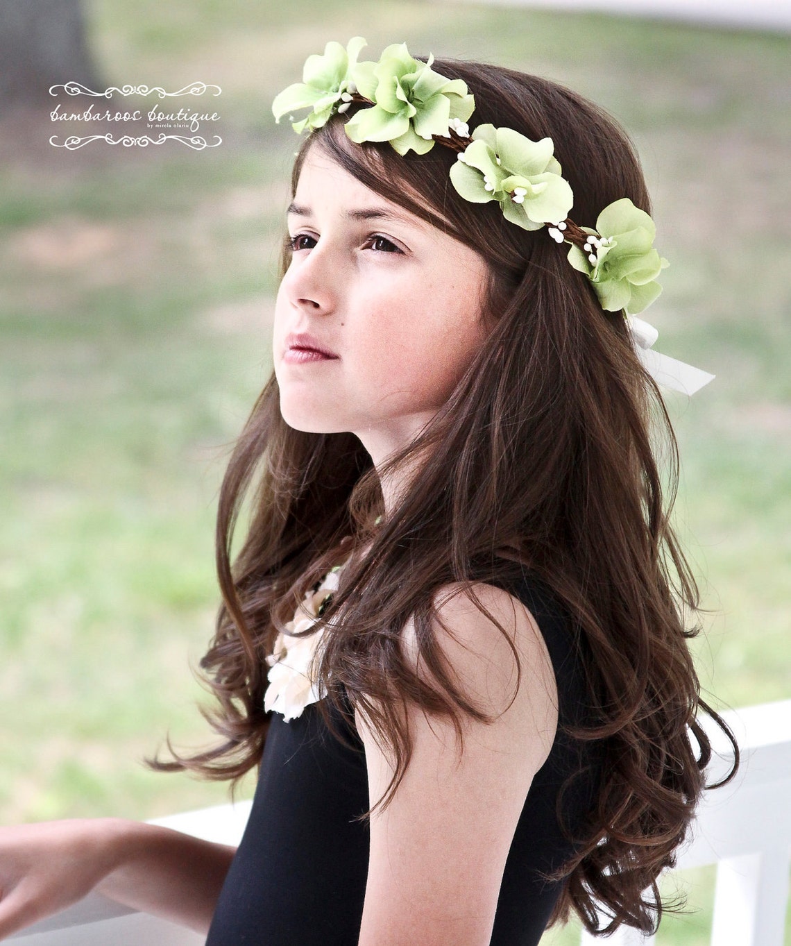 Flower Girl Hair Wreath Flower girl hair accessories hair Etsy