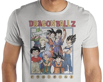 Dragonball Z the Cell Saga 1992-1993 size XS adults Forrest green shirt with bright bold graphic gen X y2K video game nerd