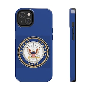 US Navy Pride Tough Phone Case | Military Phone Cover, USA Navy Gifts, Durable Protector, Patriotic Accessories, Navy Veteran Merchandise