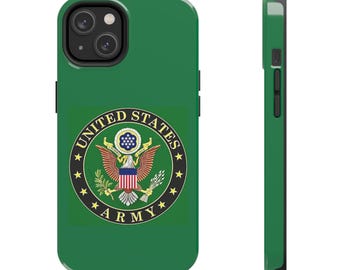 U.S. Army Tough Phone Case| Military Pride Gift, Personalized Cell Phone Cover, Support Our Troops Case, Veteran Gift