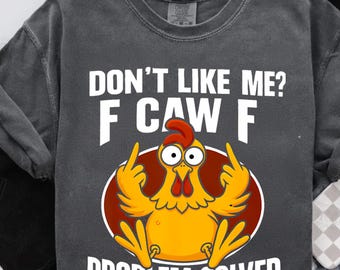 No me gustas, problema resuelto, PNG, meme de pollo divertido, camiseta de pollo de pollo