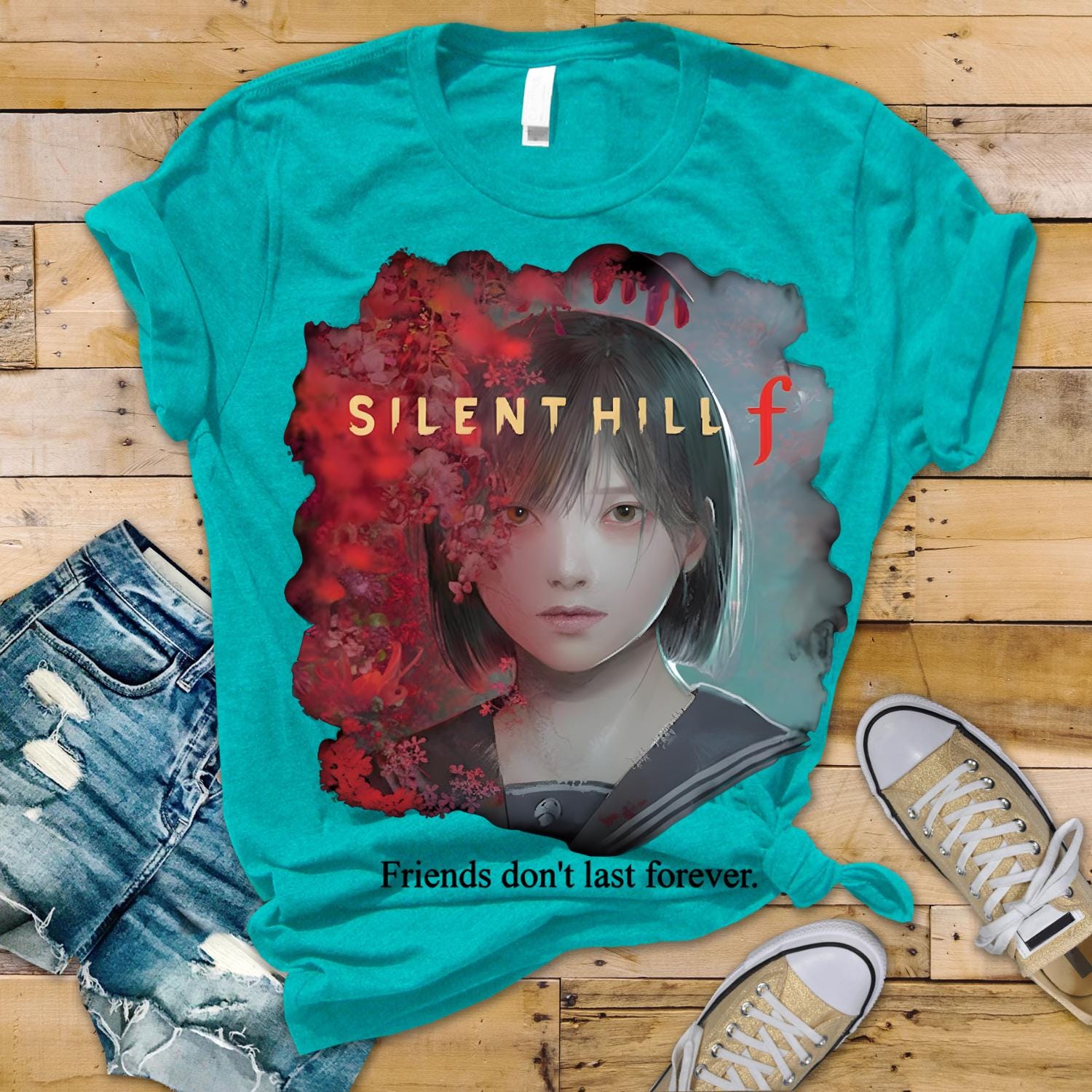 サイレントヒル f Tシャツ: 友達は永遠に続かないシャツ - Etsy 日本