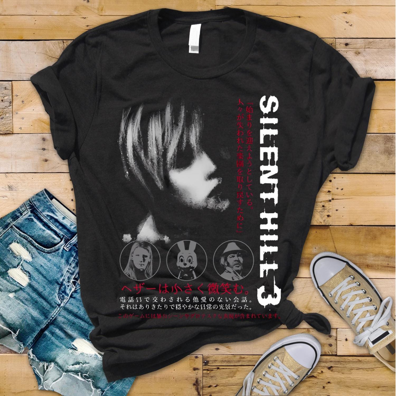 Silent Hill F Shirt, Tsuneki Kotoyuki Tshirt, Fox Mask Silent Hill