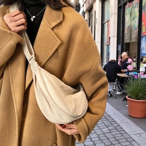 Frauen Casual Nylon Hobo Crossbody Tasche Schulter Halb Mond Tote Dame Reise Shopper Tasche Geldbörse