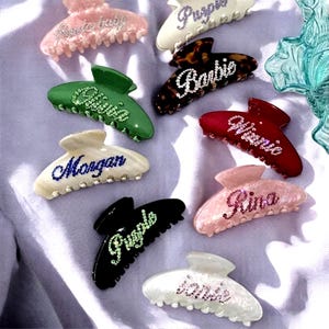 Personalized Name Hairpins Custom Word Hair Clips Letter Hair Barrettes Name Hair Accessories for Women Girls