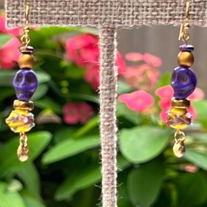 Day Of The Dead Earrings, Colorful Sugar Skull Earrings, Halloween Earrings, Dia De Los Muertos Jewelry, Catrina, Latina Jewelry
