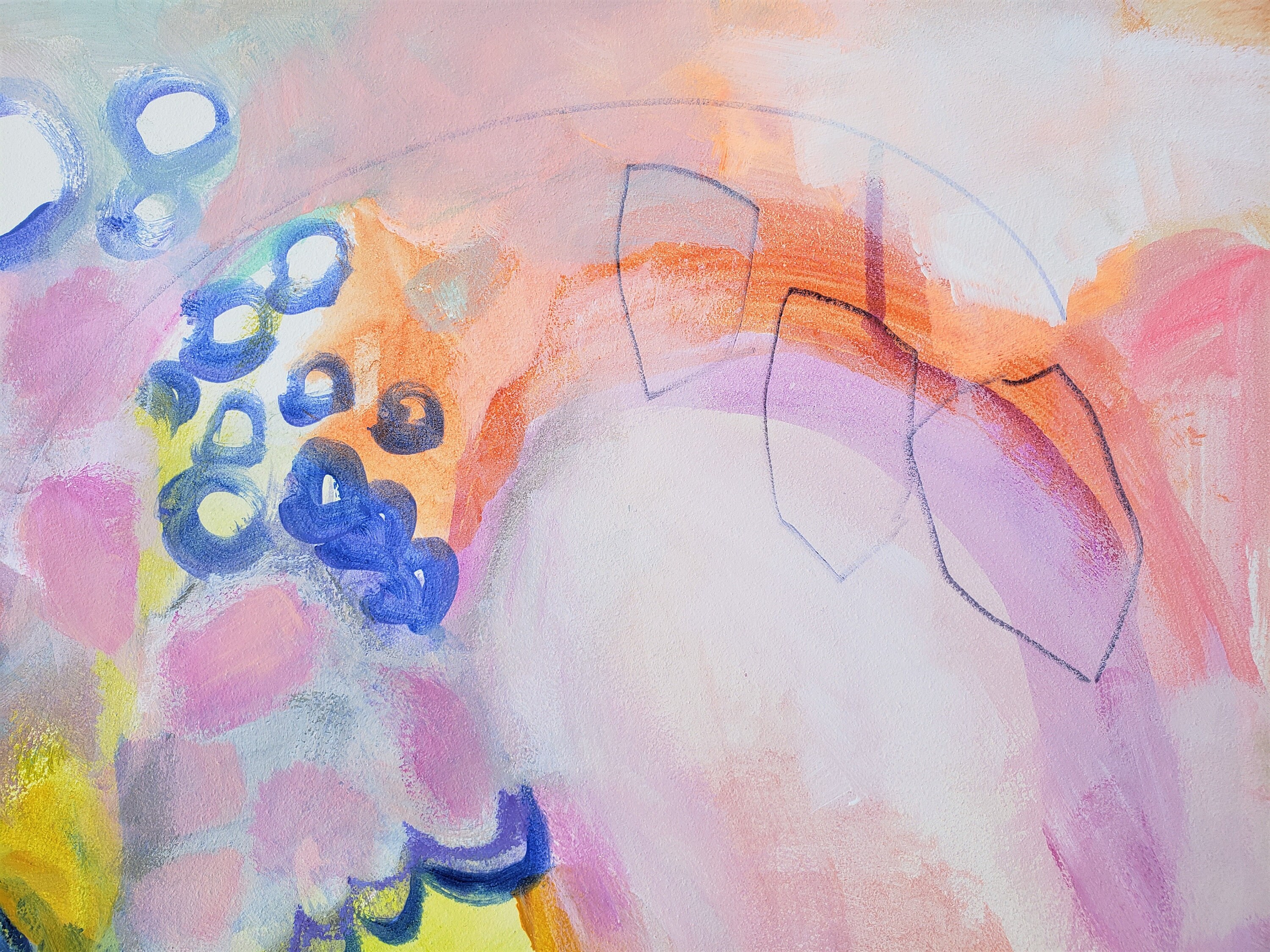 Nursery Wall Art Abstract Nursery Decor Pastel Etsy