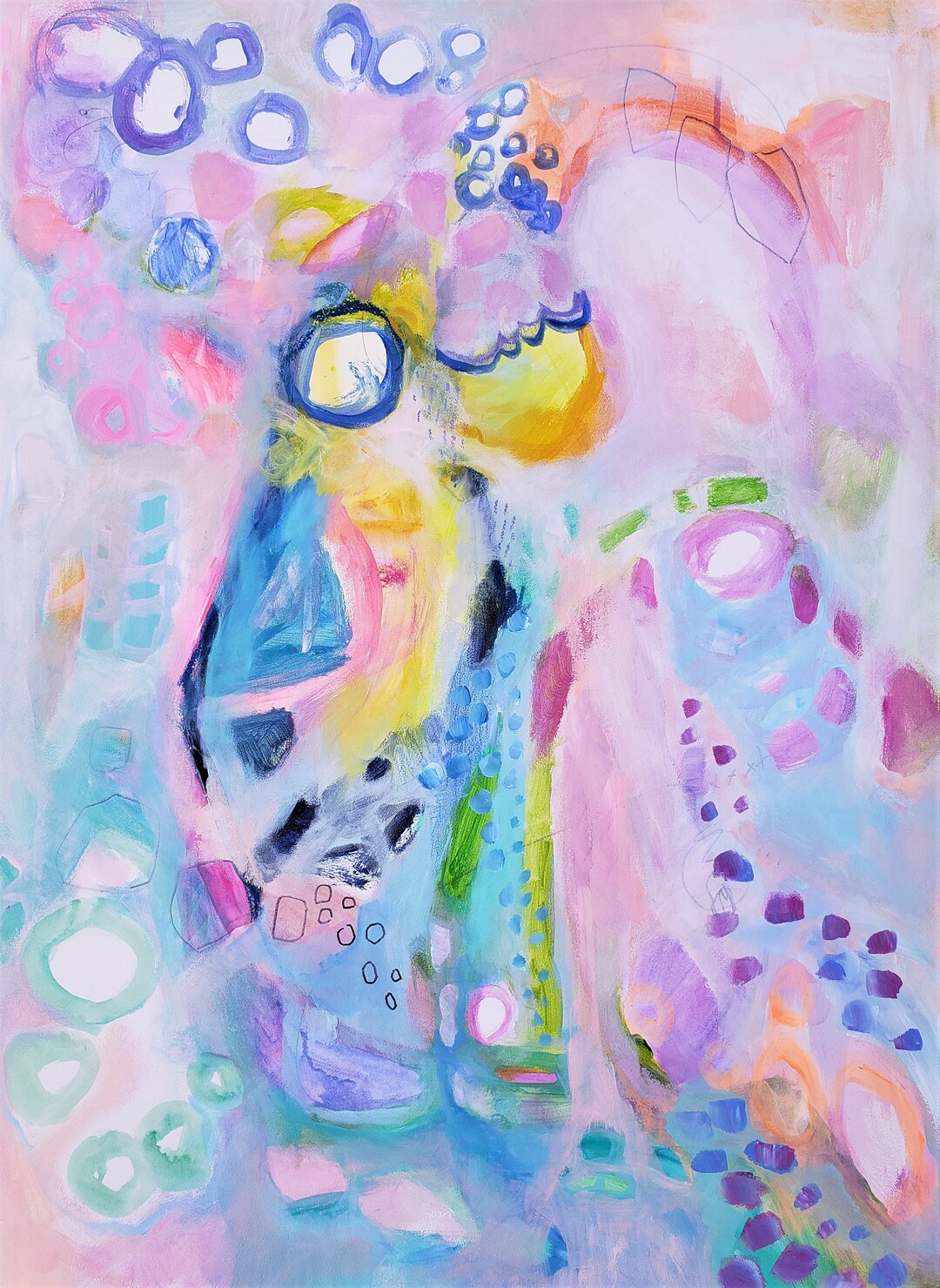 Nursery Wall Art Abstract Nursery Decor Pastel Etsy