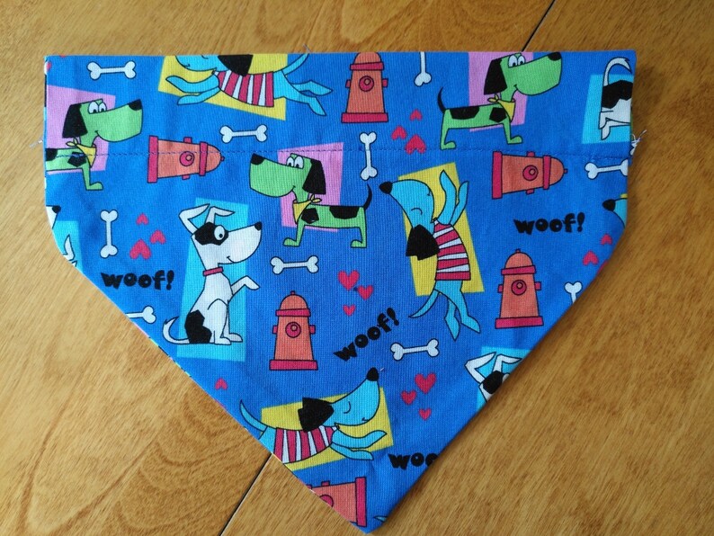 Dog Bandana Dog Cartoon Bandana Dog Bandana Personalized Etsy