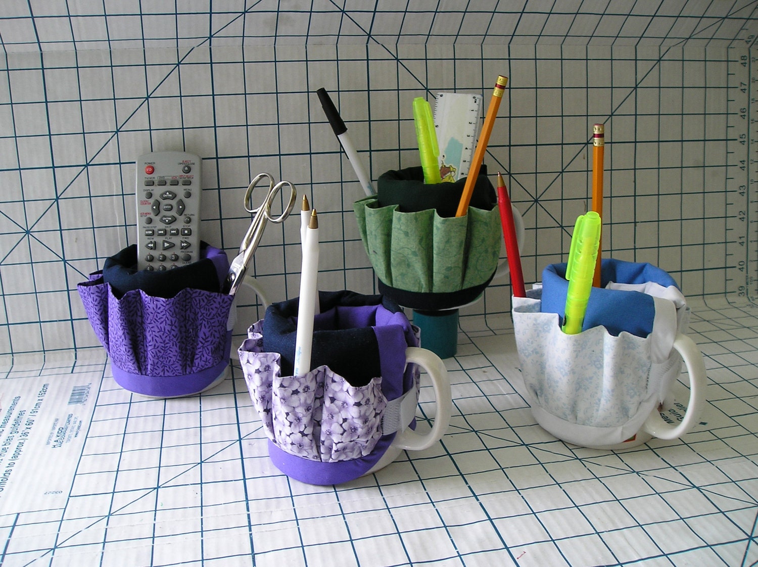 Pencil Holder Coffee Mug Hugger to Store Pens Scissors Remote Etsy