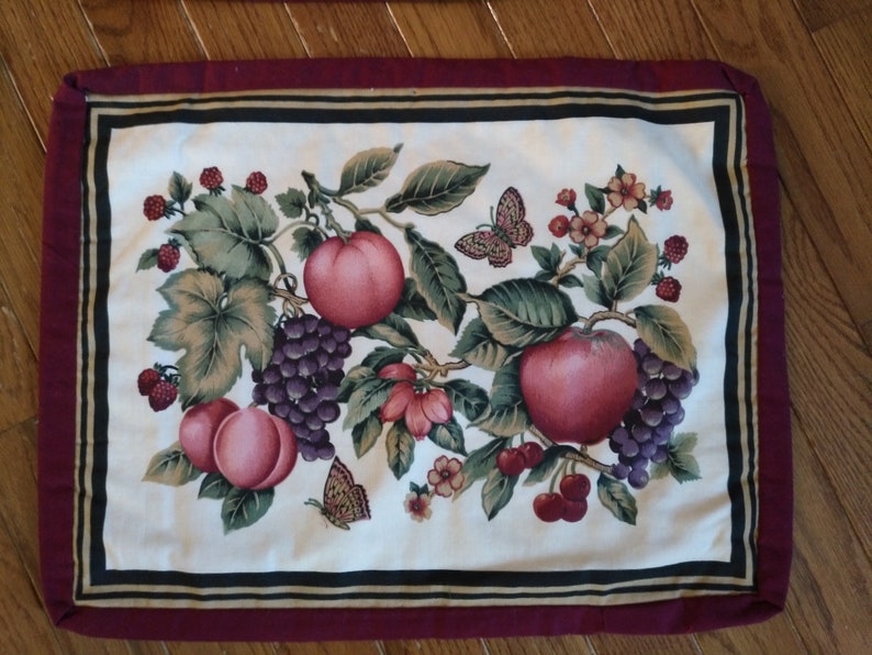 Fruit Placemats Fabric placemats Handmade Batting in Etsy