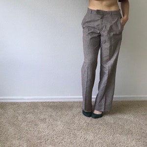 Vintage YSL Yves Saint Laurent Wool Trousers 1970's small image 8