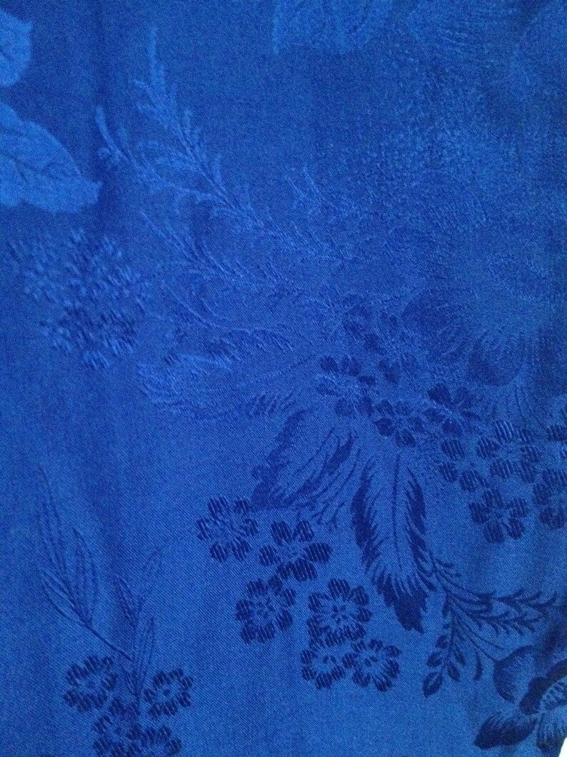 Vintage blue silk cheongsam sz S image 5