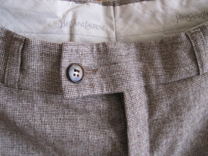 Vintage YSL Yves Saint Laurent Wool Trousers 1970's small image 6
