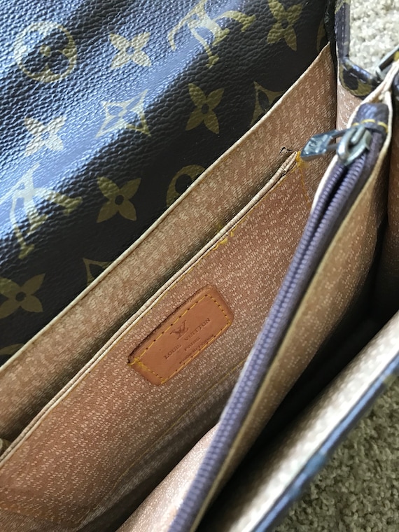 Louis Vuitton Vintage Monogram Messenger Bag Brown