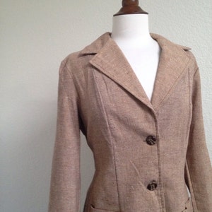 Vintage tan blazer image 2