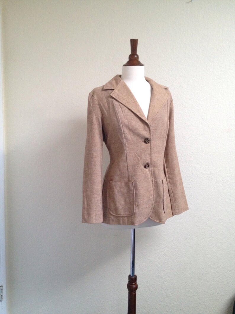 Vintage tan blazer image 3