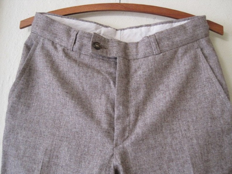 Vintage YSL Yves Saint Laurent Wool Trousers 1970's small image 2