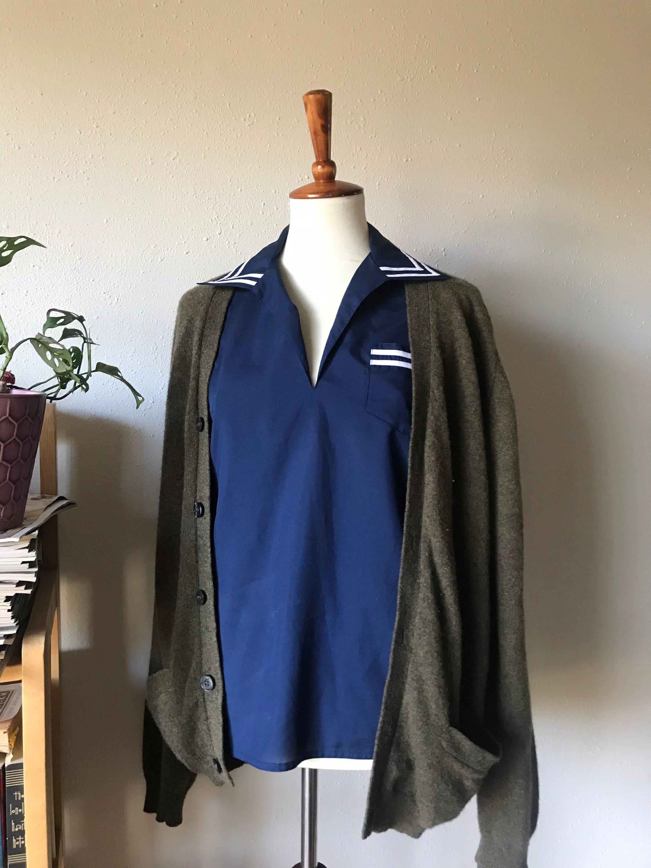 Vintage Light Sailor Long Sleeve Top Sz Small to Medium - Etsy