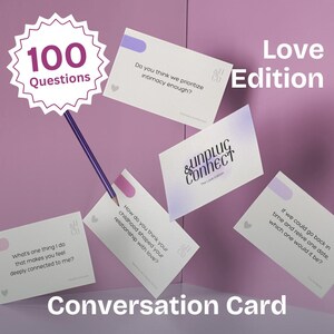100 Conversation Cards for Couples | Printable Date Night Deck | Deep Questions for Love & Connection