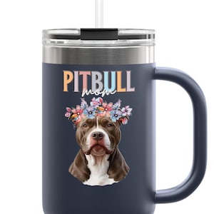 Pitbull, Tumbler, 40 oz, Pitbull Dog, Insulated Travel Cup, Stainless Steel Cup , Pitbull Mom, Pitbull Tumbler, Dog, Pittie, Pitbull Terrier