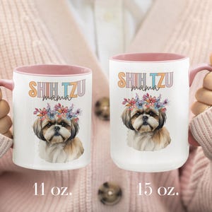Shih Tzu, Shih Tzu Dog, Accent Mug, Dog, Shih Tzu Mom, Dog lover present, Dog Lover items, Coffee Mug, 11 oz, 15 oz, Shihtzu, Gift, Mug, Cup