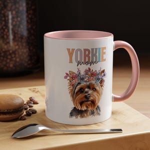 Yorkie, Accent Mug, Yorkie Dog, Yorkshire Terrier, Yorkshire Terrier Dog, Dog, Water Color, Dog lover present, Yorkie Mom, Coffee Mug, Gift
