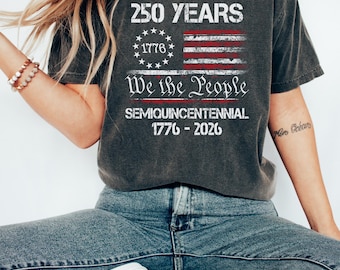 Koszulka z okazji 250-lecia USA, amerykańska półpięćsetna rocznica 1776-2026, patriotyczna koszulka z okazji 250. rocznicy „My, naród”