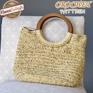 Basketry Handbag Crochet PDF Pattern in English