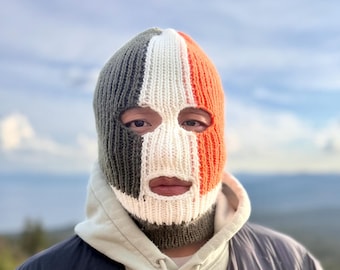 Kneecap - inspired balaclava hand-knit ski mask
