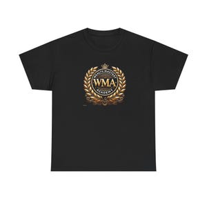 WMA Academy Unisex Heavy Cotton Tee, Cool Casual Wear, Perfect Gift for Students, Stylish Everyday Outfit, Motivational Apparel