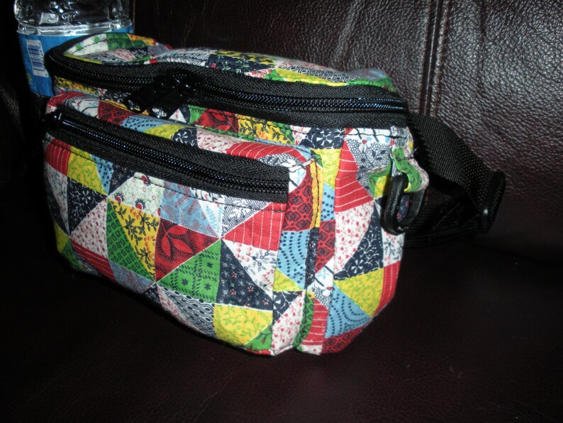Patchwork Fanny Pack/dogwalking Bag/chemo Pump Bag. Free Etsy