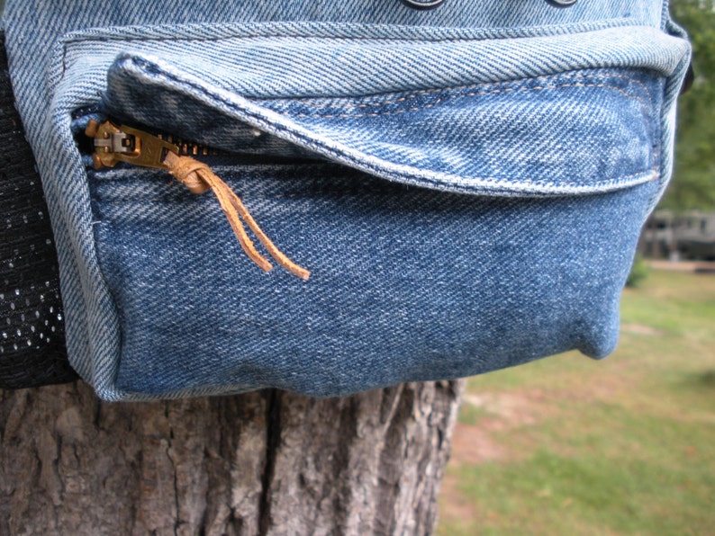 Blue Jean fly Fanny Pack/dogwalking Bag/chemo Etsy