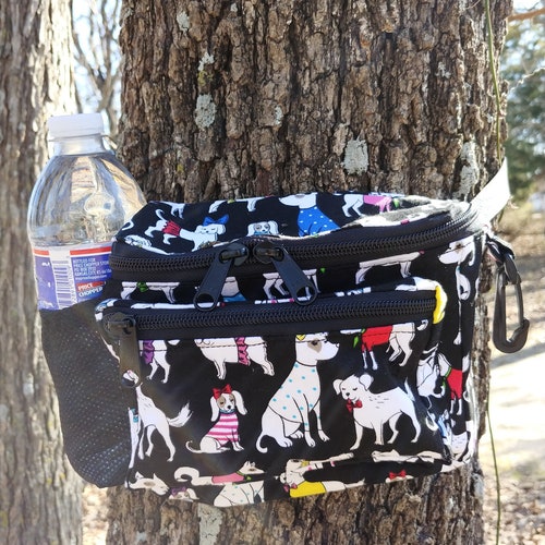 Red Paisley Fanny Pack/dogwalking Bag/chemo Pump Bag Free Etsy