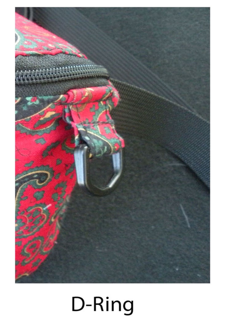 Red Paisley Fanny Pack/dogwalking Bag/chemo Pump Bag Free Etsy