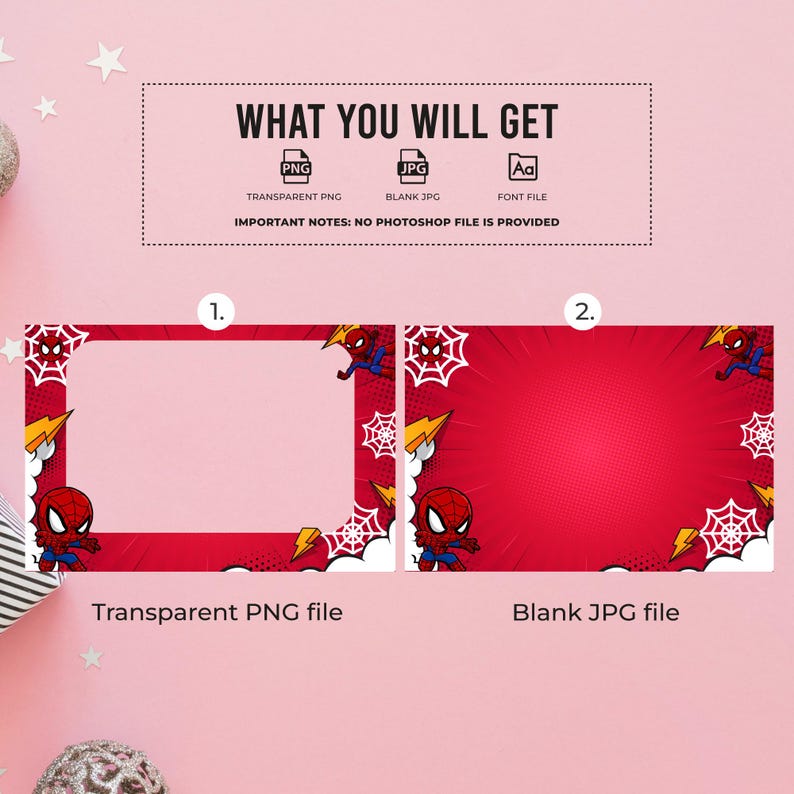 Spiderman Layout Spiderman Photobooth Template Superhero Kids Birthday Photo Booth ...