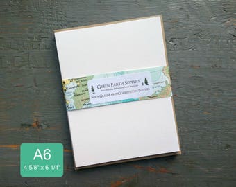 100 a7 or 5x7 flat cards envelopes 100 recycled blank etsy
