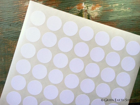 315 Recycled White 1 Circle Stickers 1 25mm | Etsy