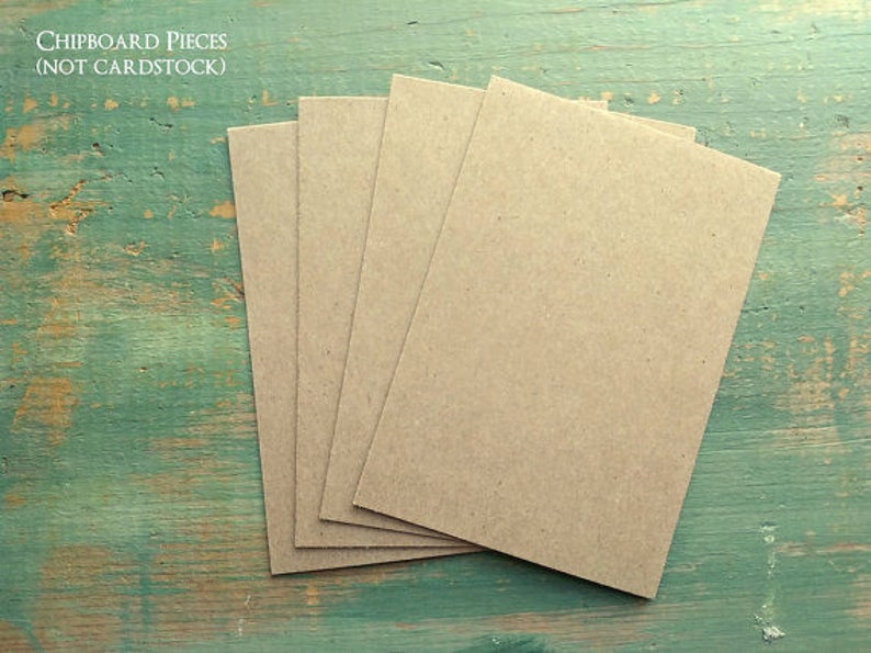 30pt 5 x 7 Brown Kraft Cardboard Chipboard 25 Pieces