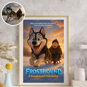 Personalized Cartoon Pet Portrait, Pet and Owner Portrait, Cartoon pet with Owner,Pet Cartoon, Pet Owner Gift, Digital Downloads