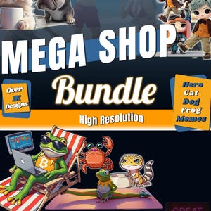 Whole Shop PNG Ultimate Mega Bundle of Clip Art & Image Files designs for png, cricut t-shirt png in one all in one png bundle file