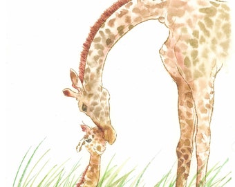 Download Mom And Baby Giraffe Svg Etsy