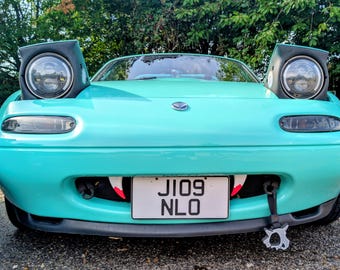 Pinzas para dientes de coche ensangrentadas extraíbles para MX5 Miata Roadster Halloween