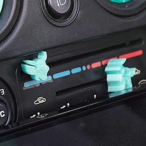 Personalised mazda mx5 miata roadster heater slider knobs HVAC