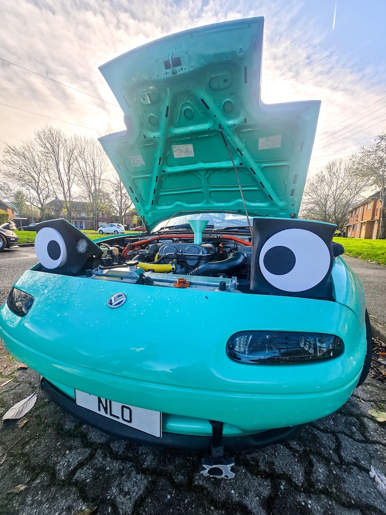 mazda mx5 silly googly eyes headlight covers miata eunos roadster image 18