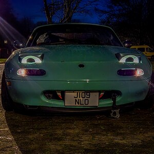 mazda mx5 silly googly eyes headlight covers miata eunos roadster image 4