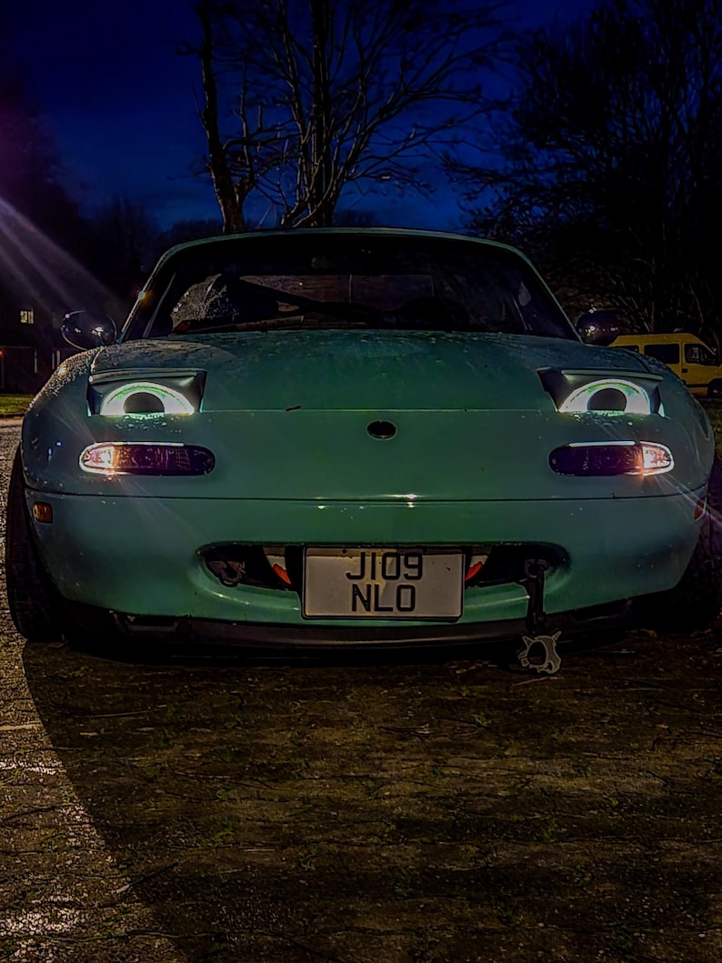 mazda mx5 silly googly eyes headlight covers miata eunos roadster image 4