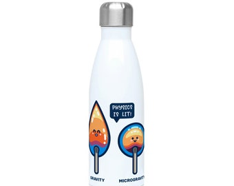 Physics Is Lit Bottle, Kawaii Cute Science Insulated Stainless Steel Drinks Bottle