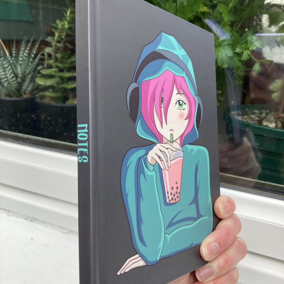 Personalised Anime Girl Hardback Journal Notebook 64 Pages of - Etsy Personalised Anime Girl Hardback Journal Notebook 64 Pages of - Etsy