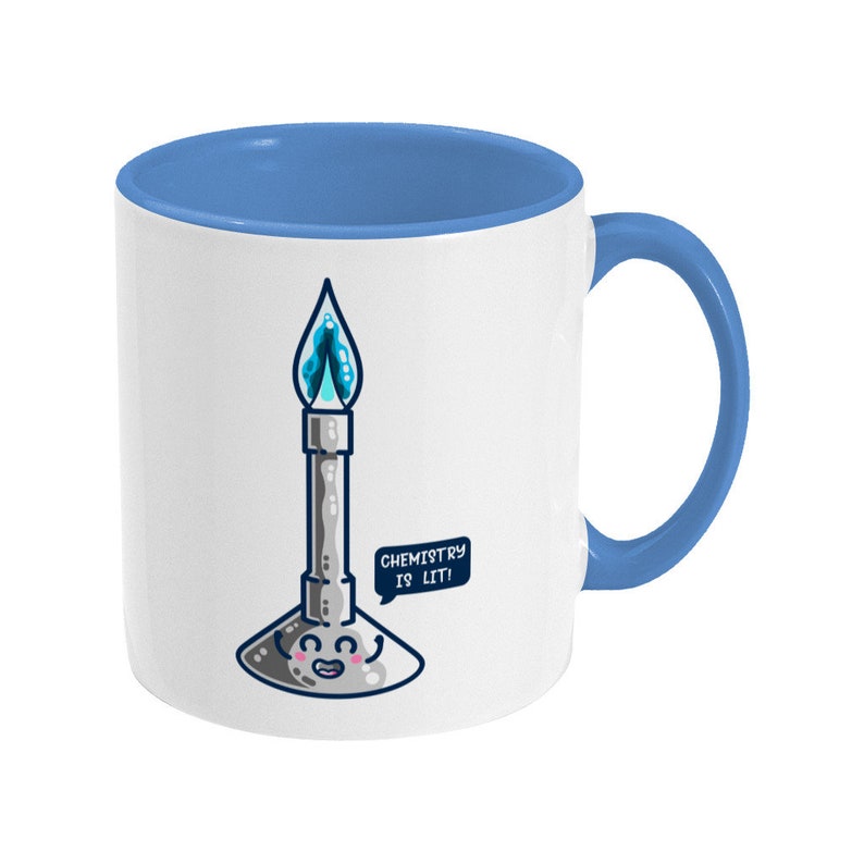 Chemistry Is Lit Bunsen Burner Kawaii Cute Science Ceramic Mug image 5